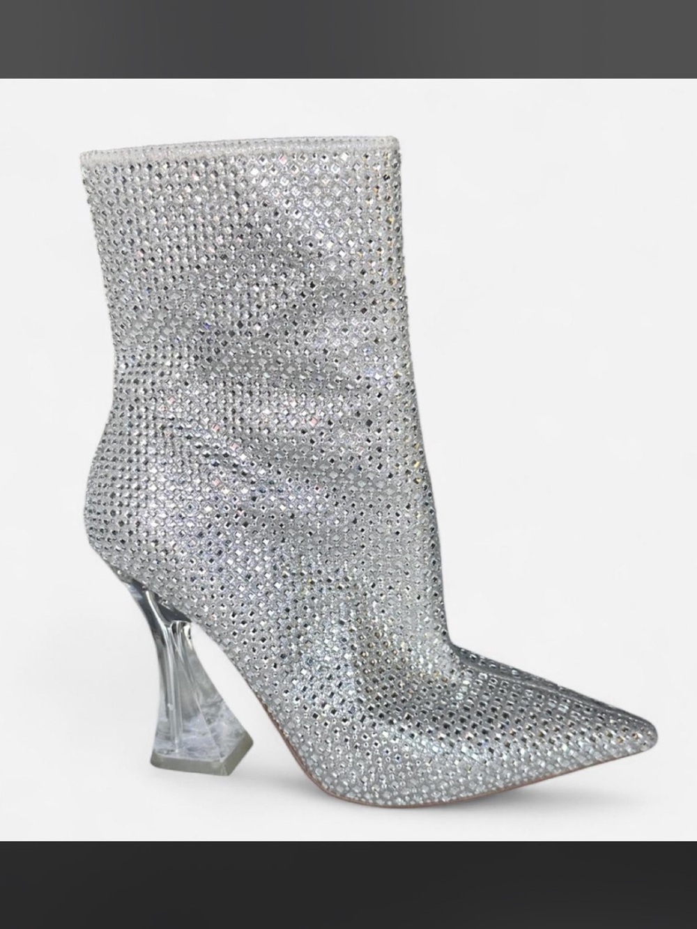 Steve Madden Vivy Embellished Rhinestone Ankle Boots | Size 6